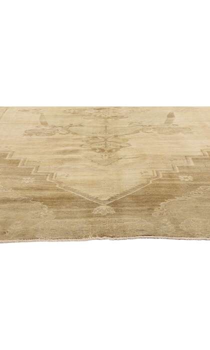 6 x 11 Vintage Earth-Tone Turkish Oushak Rug 51381