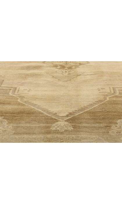 6 x 11 Vintage Earth-Tone Turkish Oushak Rug 51381