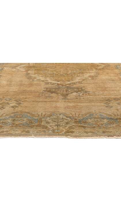 7 x 10 Vintage Earth-Tone Turkish Oushak Rug 73755