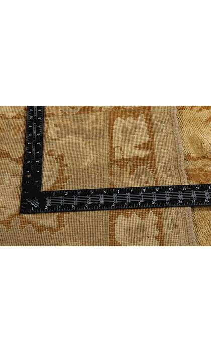 7 x 11 Vintage Earth-Tone Turkish Oushak Rug 50448