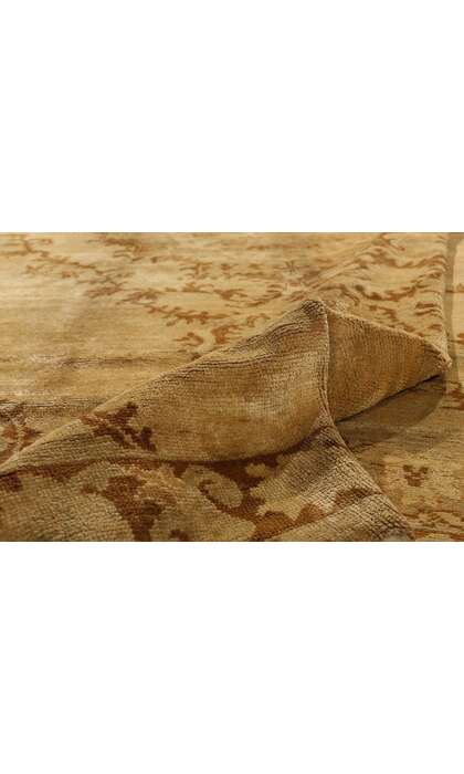 7 x 11 Vintage Earth-Tone Turkish Oushak Rug 50448