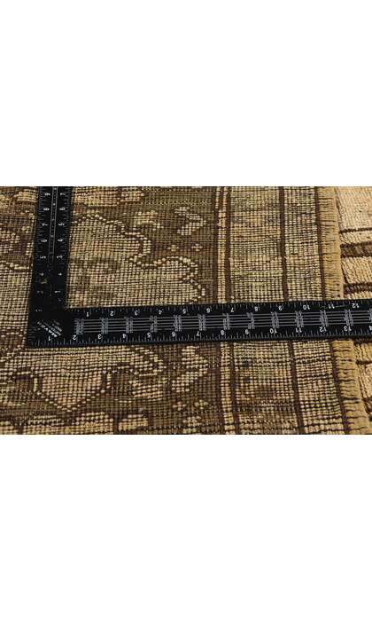 8 x 12 Vintage Earth-Tone Turkish Oushak Rug 74073