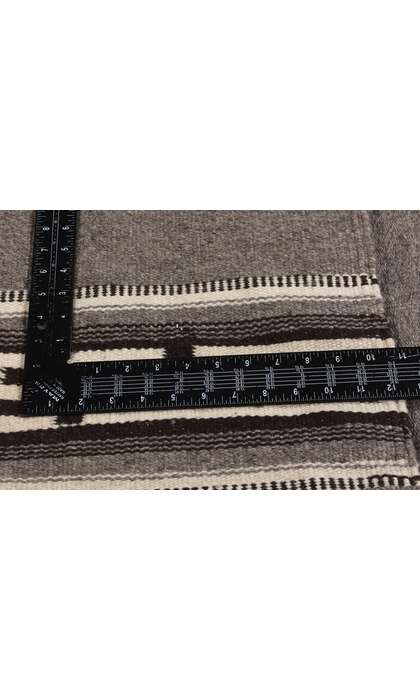 4 x 7 Vintage Gray Mexican Zapotec Rug 79193