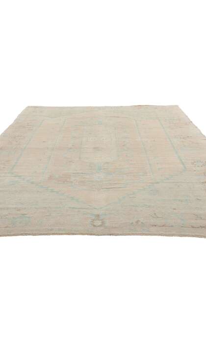6 x 9 Vintage Muted Turkish Oushak Rug 52967