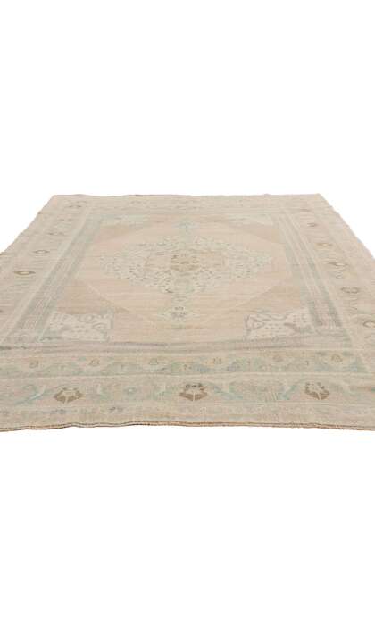 6 x 9 Vintage Turkish Oushak Rug 52810