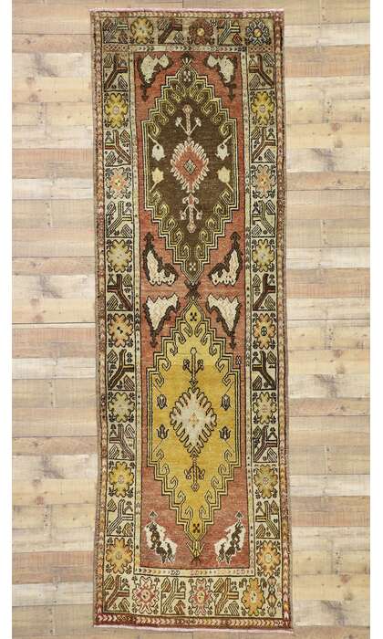 3 x 11 Vintage Turkish Oushak Rug 52411
