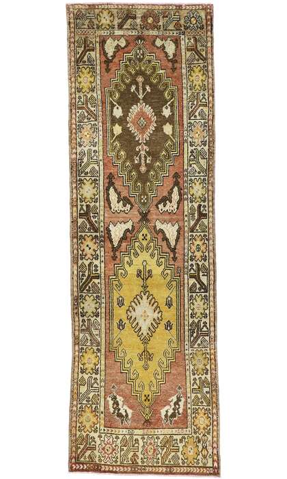 3 x 11 Vintage Turkish Oushak Rug 52411