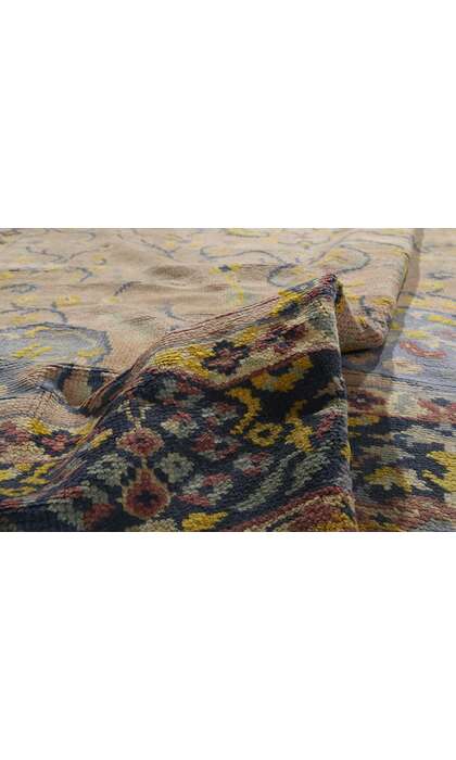 7 x 9 Vintage Pastel Turkish Oushak Rug 72323