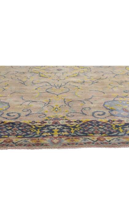 7 x 9 Vintage Pastel Turkish Oushak Rug 72323