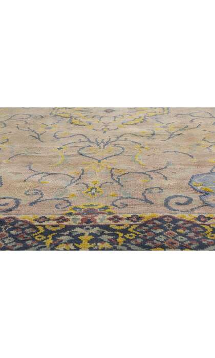 7 x 9 Vintage Pastel Turkish Oushak Rug 72323
