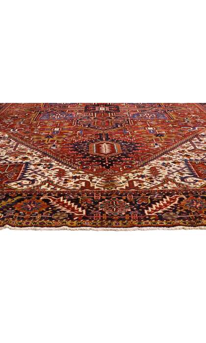 10 x 13 Antique Persian Heriz Rug 77030