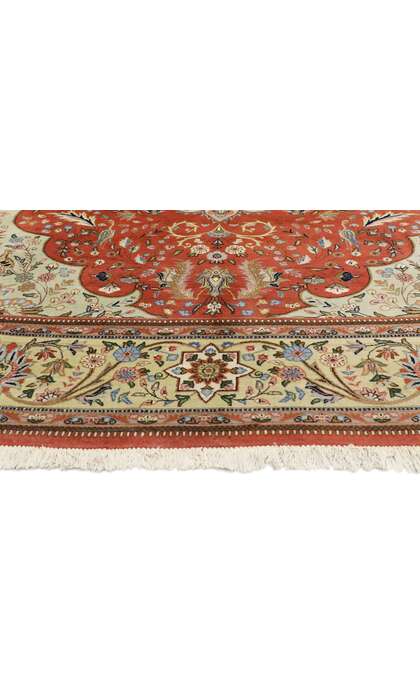 11 x 15 Vintage Persian Tabriz Hunting Rug 77353