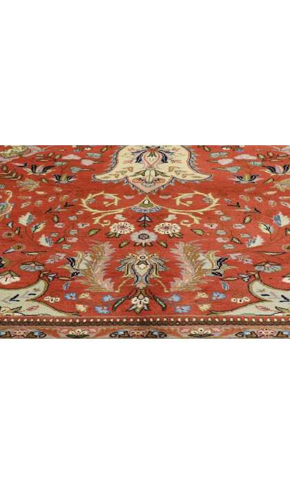 11 x 15 Vintage Persian Tabriz Hunting Rug 77353