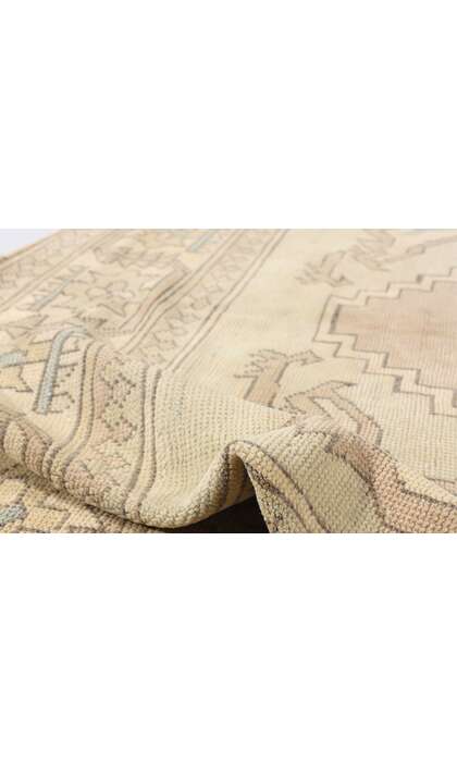 6 x 8 Vintage Pink Turkish Oushak Rug 53724