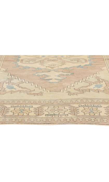 6 x 8 Vintage Pink Turkish Oushak Rug 53724