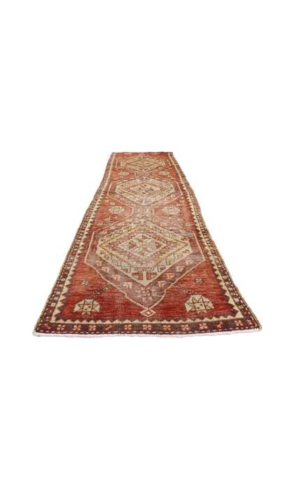 2 x 8 Vintage Turkish Oushak Rug Runner 52087