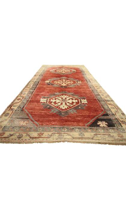5 x 12 Vintage Red Turkish Oushak Rug 51383