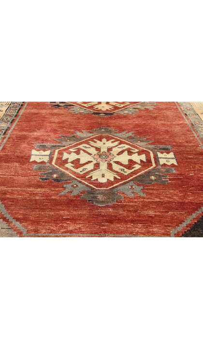 5 x 12 Vintage Red Turkish Oushak Rug 51383