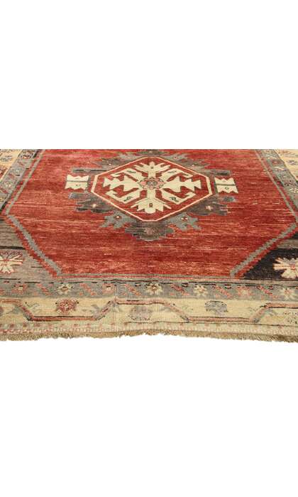 5 x 12 Vintage Red Turkish Oushak Rug 51383