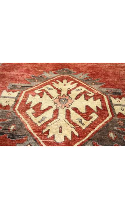 5 x 12 Vintage Red Turkish Oushak Rug 51383