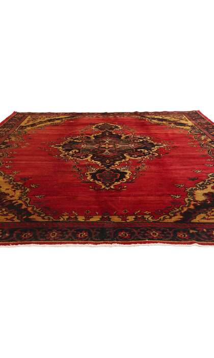 8 x 11 Vintage Red Turkish Oushak Rug 50507