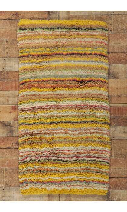 3 x 5 Vintage Swedish Rya Rug 78166