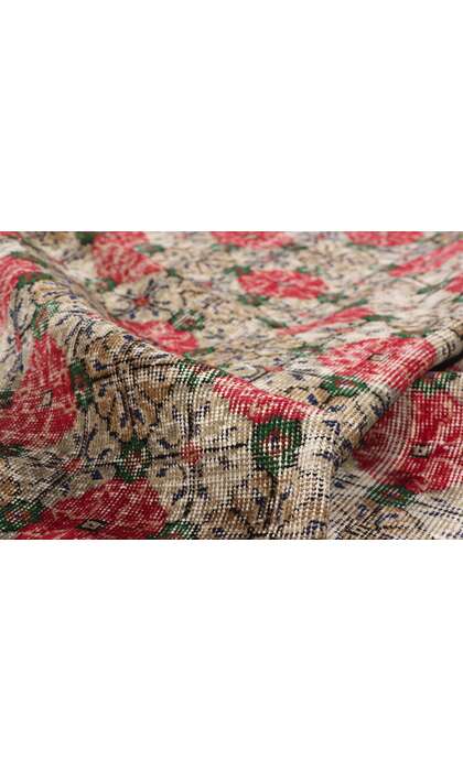 7 x 10 Zeki Muren Vintage Turkish Sivas Rug 53365