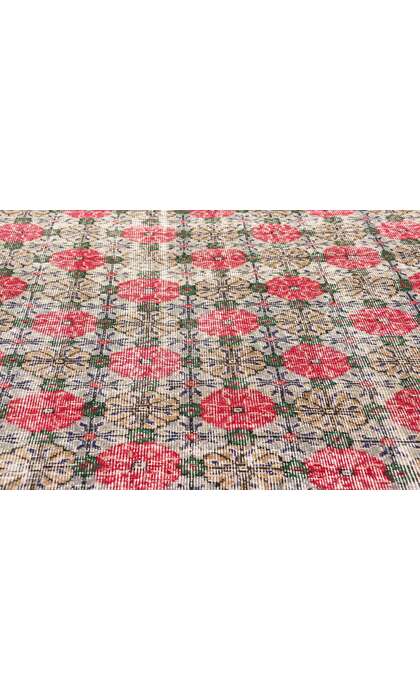 7 x 10 Zeki Muren Vintage Turkish Sivas Rug 53365