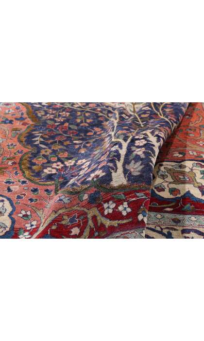 6 x 9 Late 19th Century Antique Indian Tree of Life Agra Rug 79249