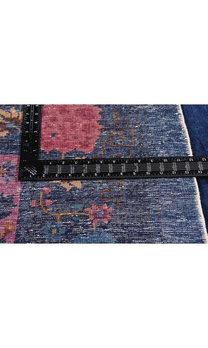 9 x 12 Antique Blue Chinese Peking Rug 79217