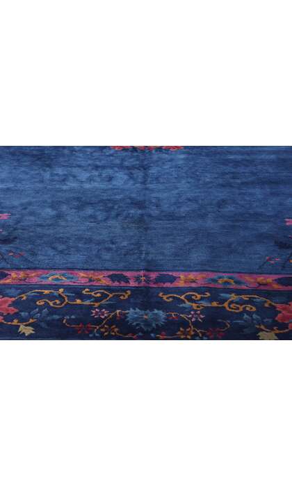 9 x 12 Antique Blue Chinese Peking Rug 79217
