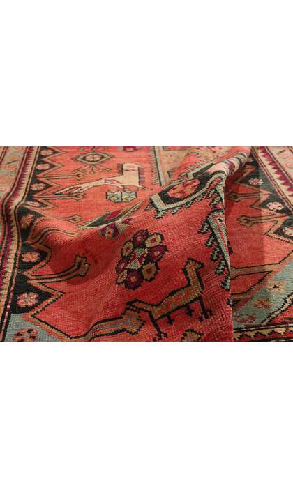 4 x 9 Antique Caucasian Karabagh Rug 79247