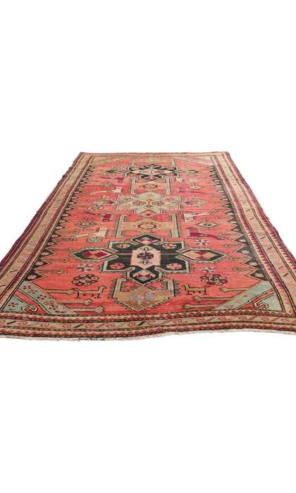 4 x 9 Antique Caucasian Karabagh Rug 79247