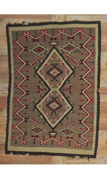 4 x 6 Antique Crystal Navajo Rug 78322