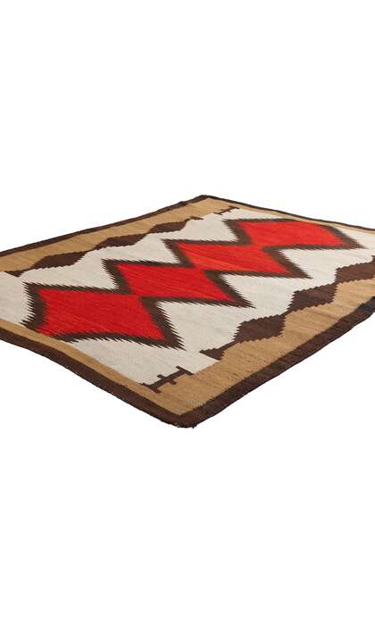 4 x 5 Antique Eye Dazzler Navajo Rug 79253