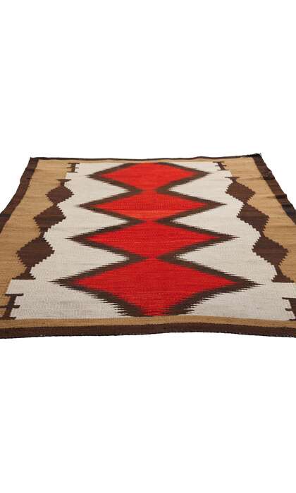 4 x 5 Antique Eye Dazzler Navajo Rug 79253