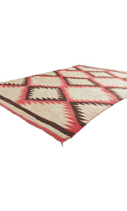 5 x 7 Late 19th Century Antique Eye Dazzler Navajo Rug 78429