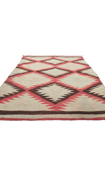 5 x 7 Late 19th Century Antique Eye Dazzler Navajo Rug 78429