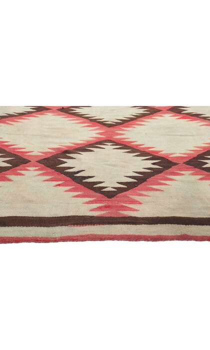 5 x 7 Late 19th Century Antique Eye Dazzler Navajo Rug 78429