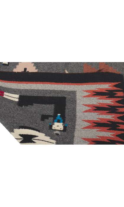 2 x 3 Antique Ganado Navajo Pictorial Rug 78425