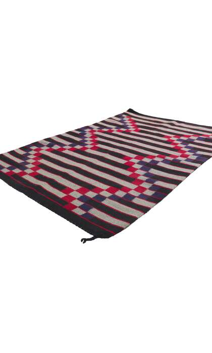 3 x 5 Late 19th Century Antique Germantown Optical Navajo Rug 78423