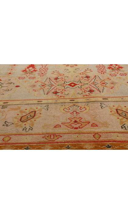 12 x 15 Late 19th Century Antique Pastel Turkish Oushak Rug 79232