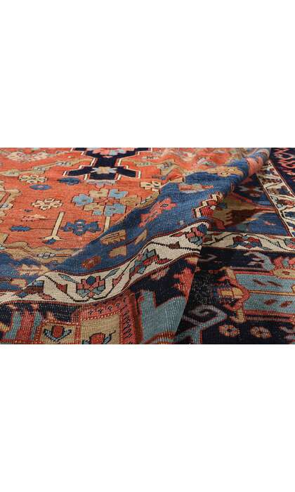 12 x 15 Late 19th Century Antique Persian Bakshaish Rug 79229