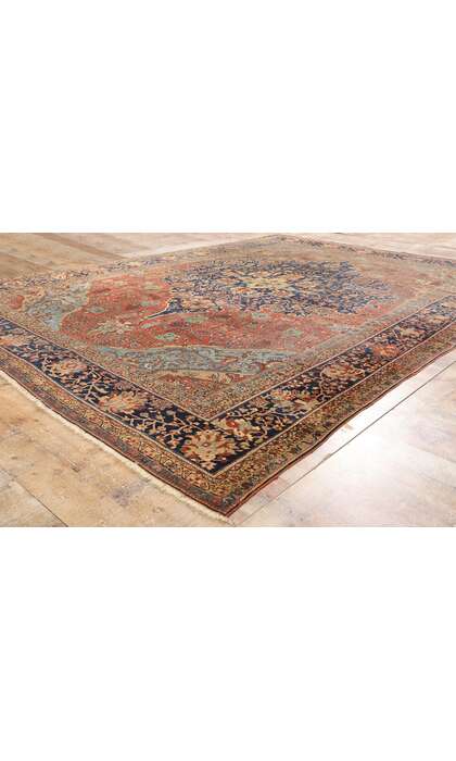 9 x 12 Late 19th Century Antique Persian Farahan Rug 79211