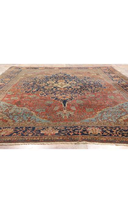 9 x 12 Late 19th Century Antique Persian Farahan Rug 79211