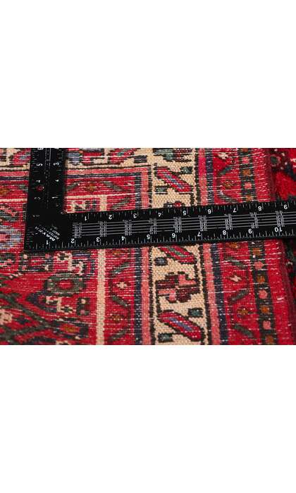 3 x 38 Extra-Long Antique Persian Hussainabad Hamadan Rug Runner 79255