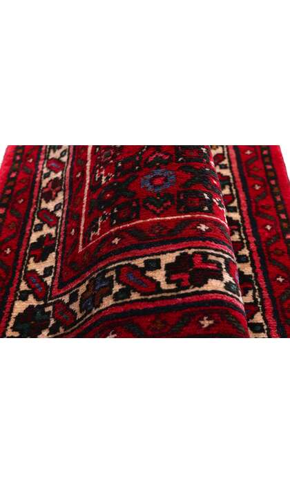 3 x 38 Extra-Long Antique Persian Hussainabad Hamadan Rug Runner 79255