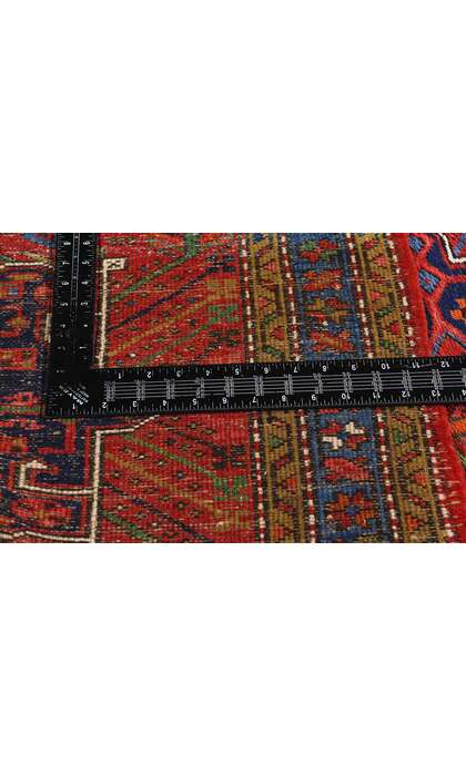 3 x 15 Antique Persian Heriz Rug Runner 79244