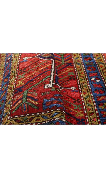 3 x 15 Antique Persian Heriz Rug Runner 79244