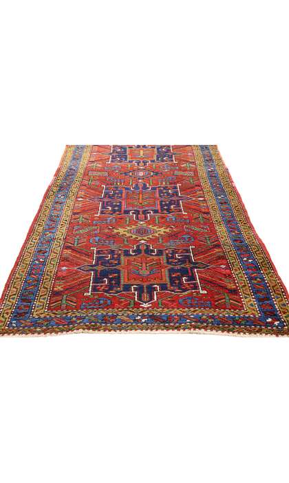 3 x 15 Antique Persian Heriz Rug Runner 79244